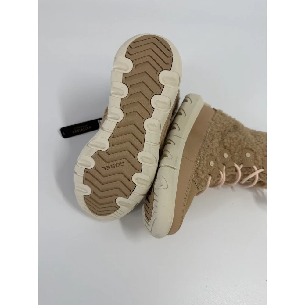 Sorel Explorer II Joan Boots Women's Nova‎ Sand/Sea Salt Cozy Size 3 New