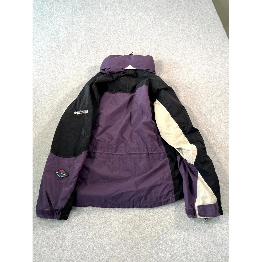Columbia Omni-Tech Waterproof Jacket Womens Large Multicolor Mesh Lined Full Zip