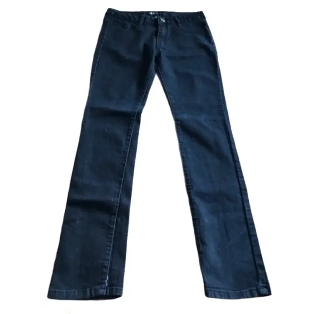Govanni 13/14 skinny dark wash embellished star rhinestone pocket mid rise jeans