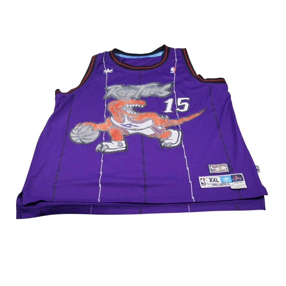 Toronto Raptors‎ Jersey Mens 2XL Purple NBA Basketball Vince Carter Adidas