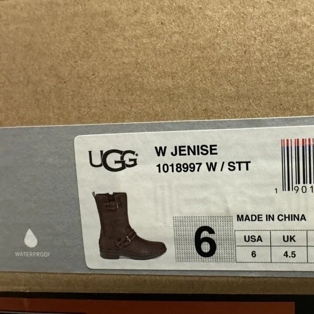 UGG Women's Jenise Fashion Boot Stout Brown, Size 6 M