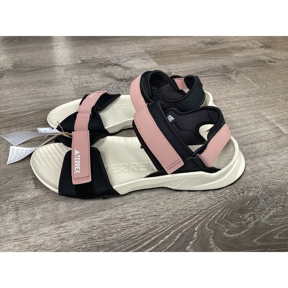 New Adidas Mens 12 Pink Terrex Hydroterra Sandals JQ2239 Slip On NEW NWT