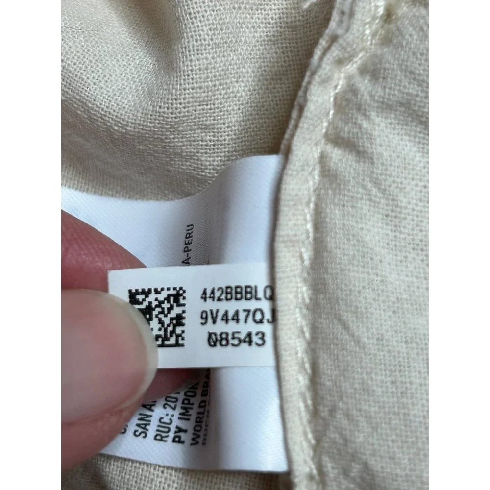 America Eagle Womens Size Large Off White Cream Button Up Jacket‎
