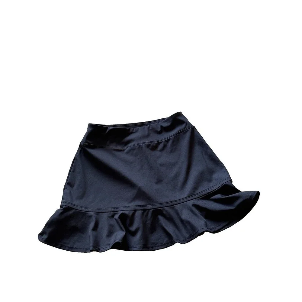 Tommy Bahama Active Black Ruffle Skort Tennis Golf Athletic Skirt Skort XS