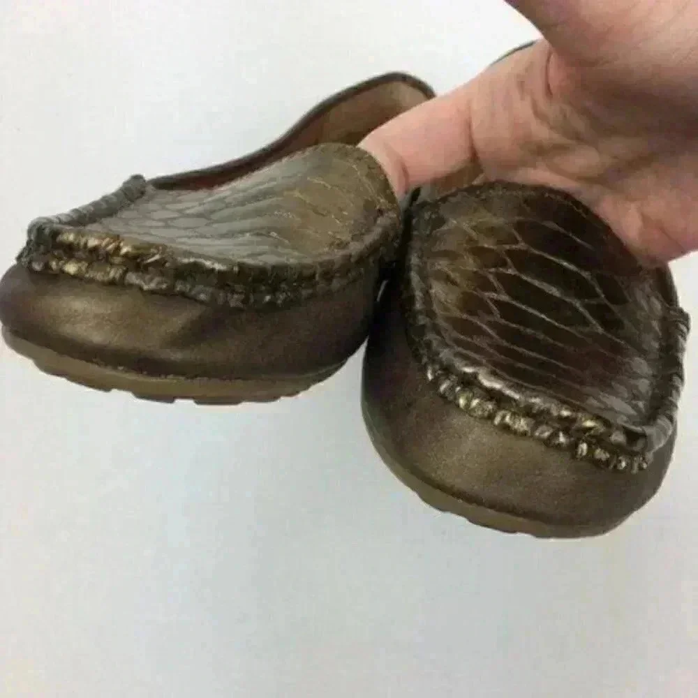 BareTraps party flats bronze