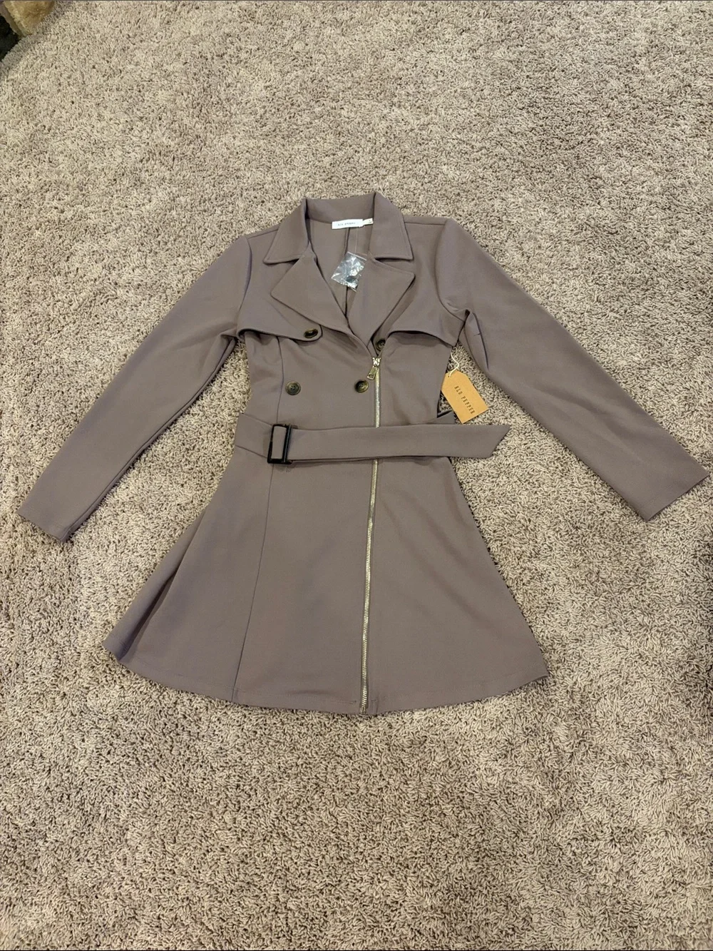 Blu Pepper Taupe Blazer Jacket