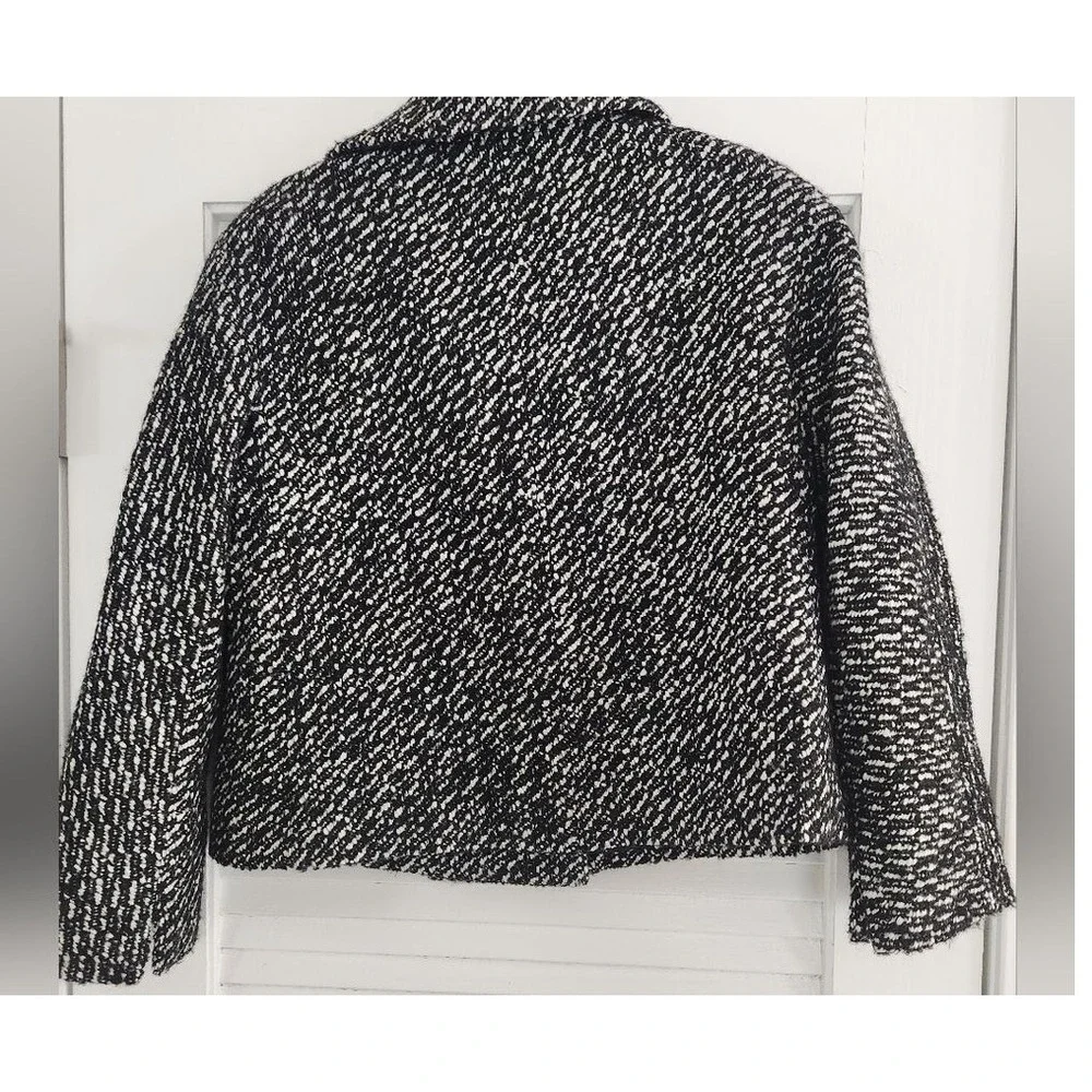 Talbots Double Breasted Cropped Wool Alpaca Blend Double Breasted Pea‎ Coat 6P