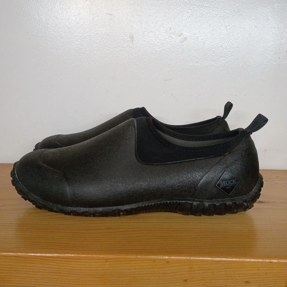 Muck Boot Muckster II Low Rain Ankle Boots Black Casual Boots Men's Size 10