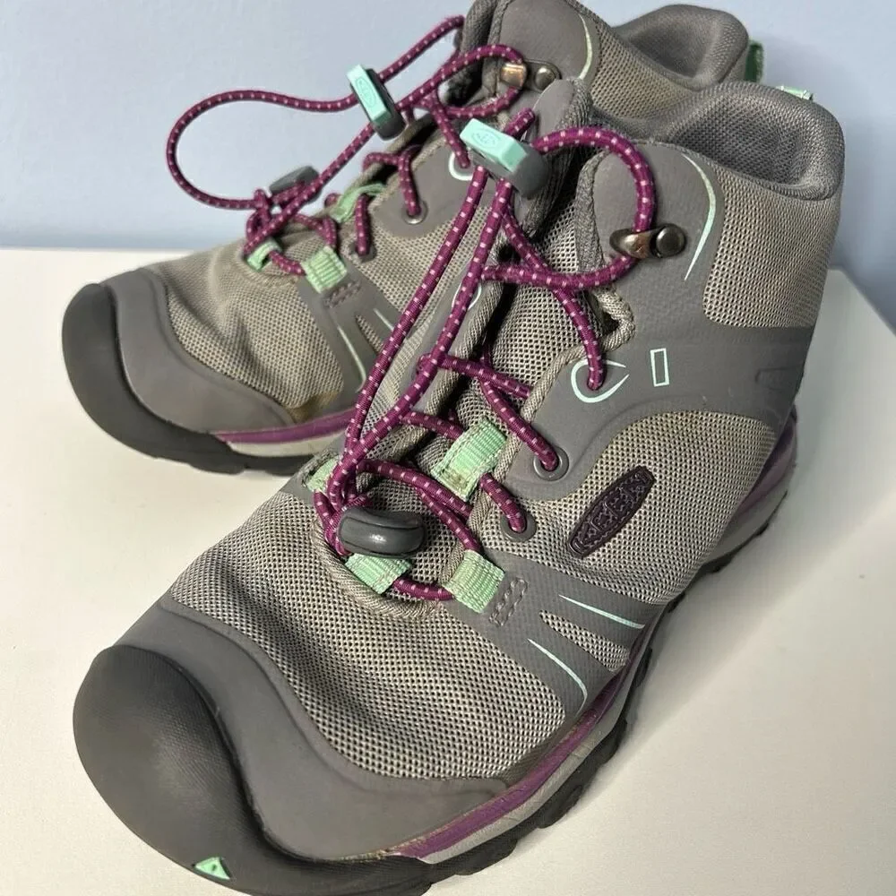 Keen Terradora II Mid Waterproof Hiking Boots US 1 Grey/Purple