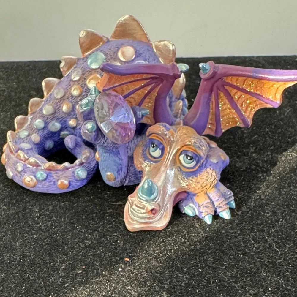 Franklin Mint vibrant dragon