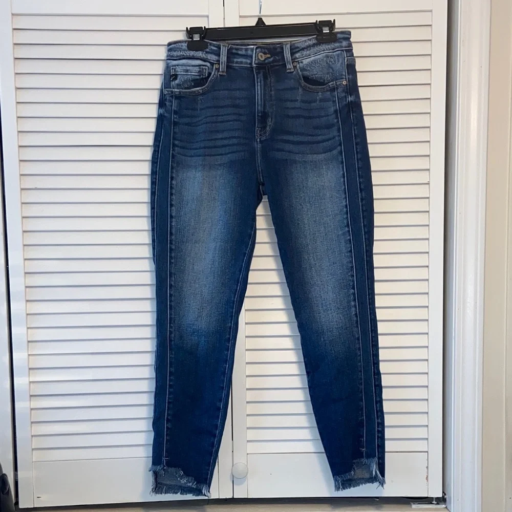 KanCan Sylvia High Rise Skinny Jeans Woman’s 29 Side Stripe Panel Western Chic