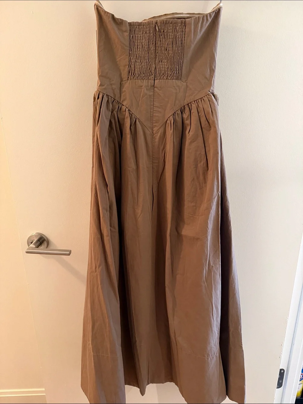 NWT Dissh Strapless Brown Hyland Midi Dress Size US 2