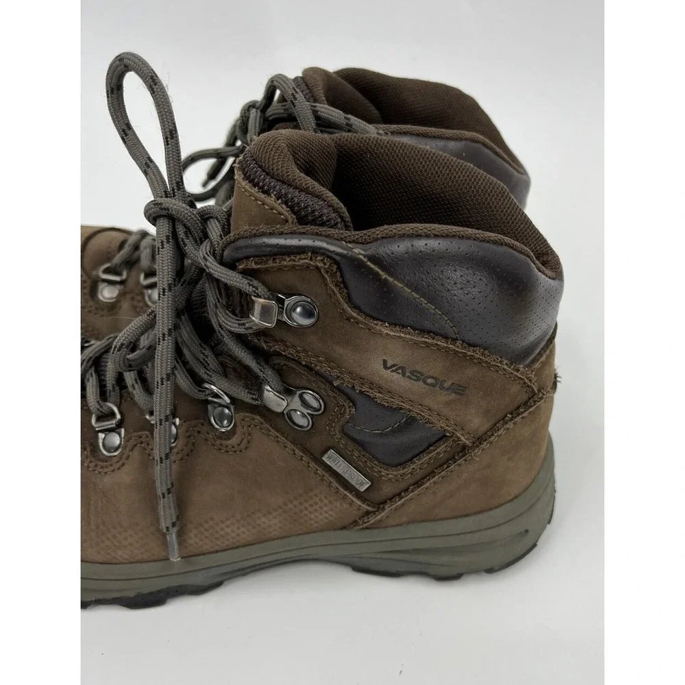 Vasque Kids Youth Brown Suede Waterproof Hiking Trail Boots Size 4