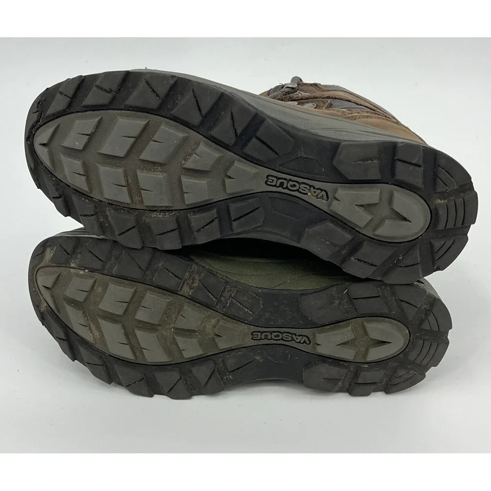 Vasque Kids Youth Brown Suede Waterproof Hiking Trail Boots Size 4