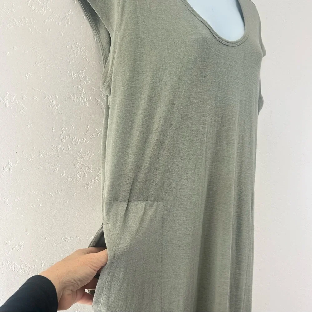 Athleta Martinique Maxi Dress Sage Size M Modal Casual Loungewear