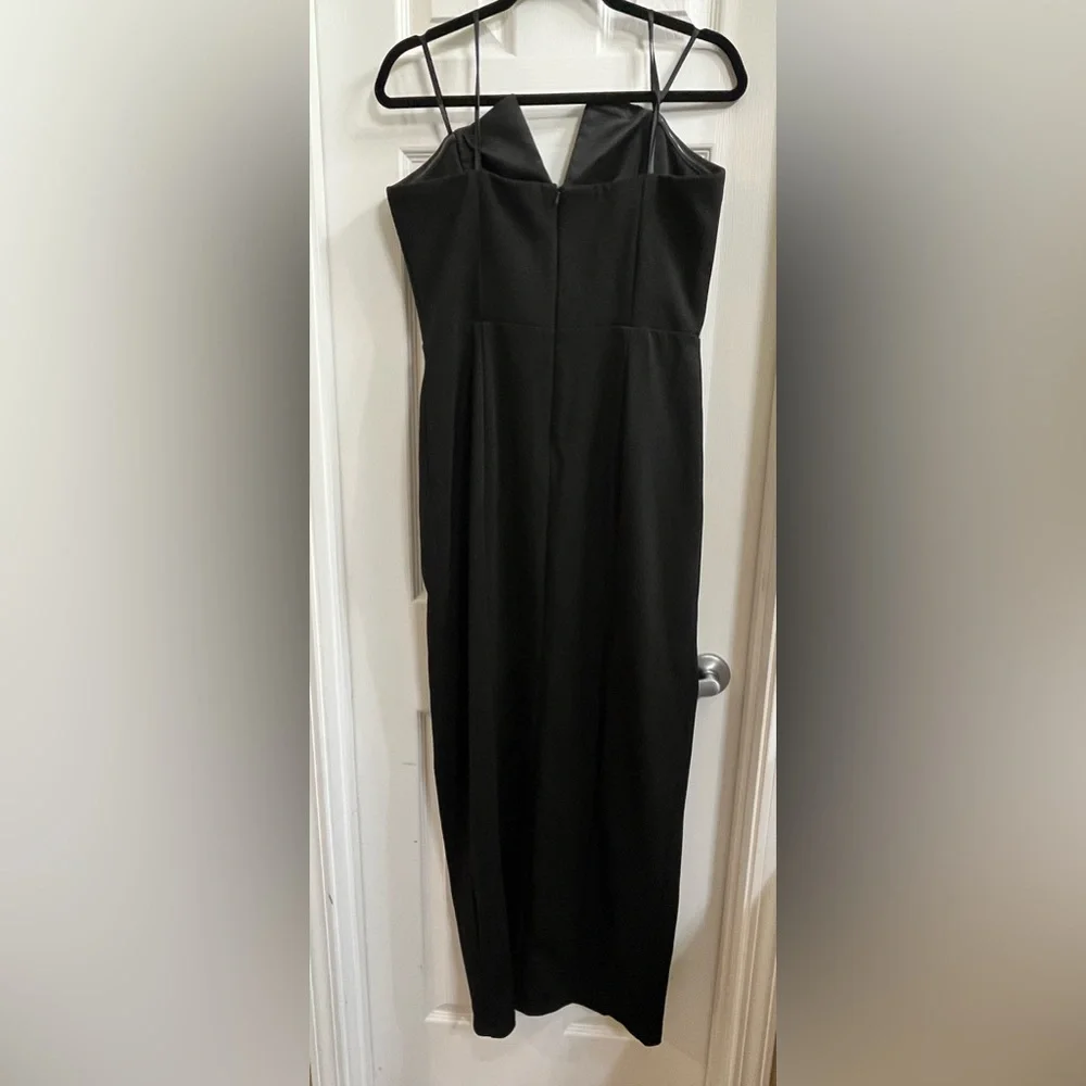 NEW Betsy & Adam Strapless Tuxedo Gown – Black | Size 14
