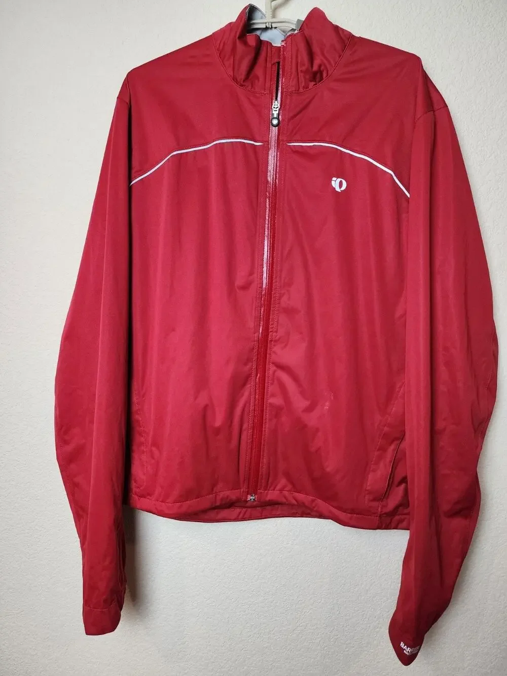 Pearl Izumi Select Series Solid Red Full Zip Long Sleeve Cycling Jacket Large