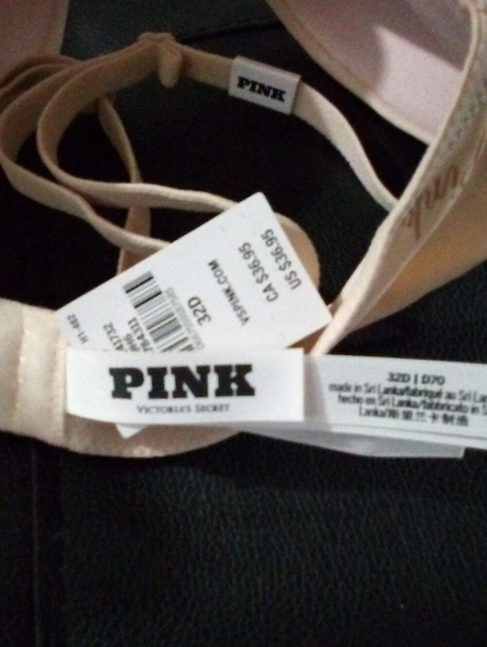 PINK Victoria's Secret Light Nude Seamless T-Shirt Bra