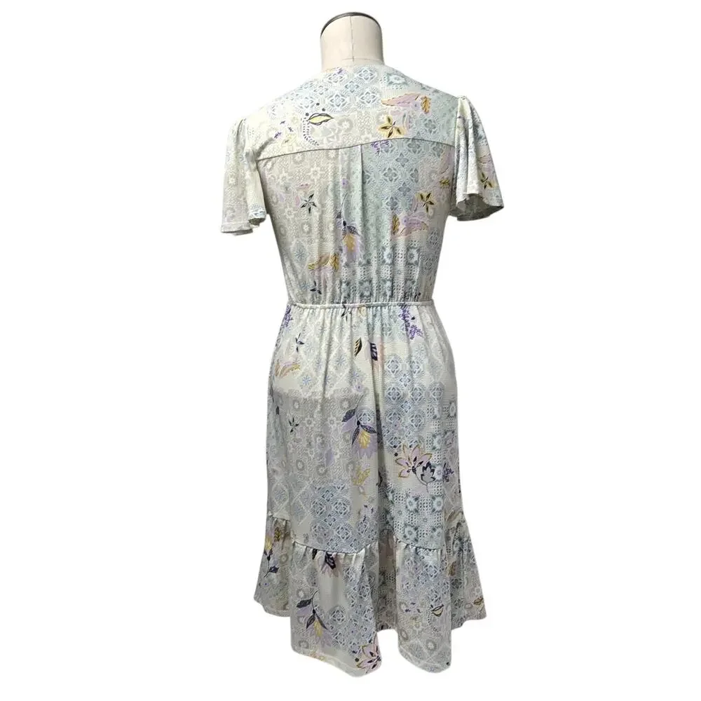 Monteau Los Angeles Summer Dress Size Small Multicolor