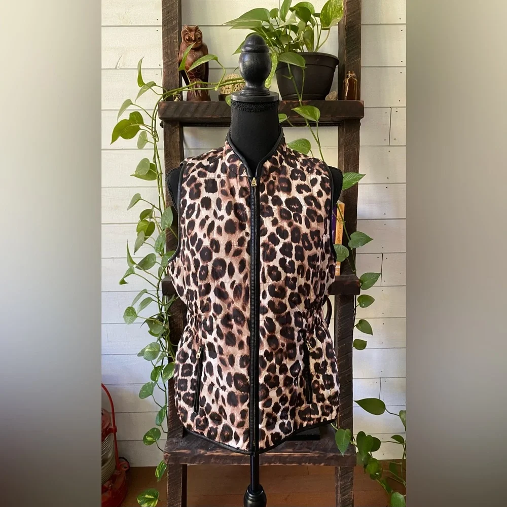Chicos brown print