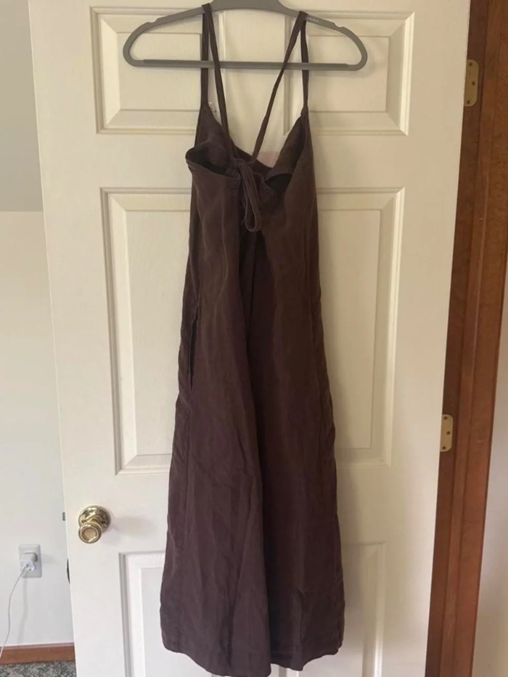 Mate the label linen princess maxi dress organic linen maple XS NWT $218 retail