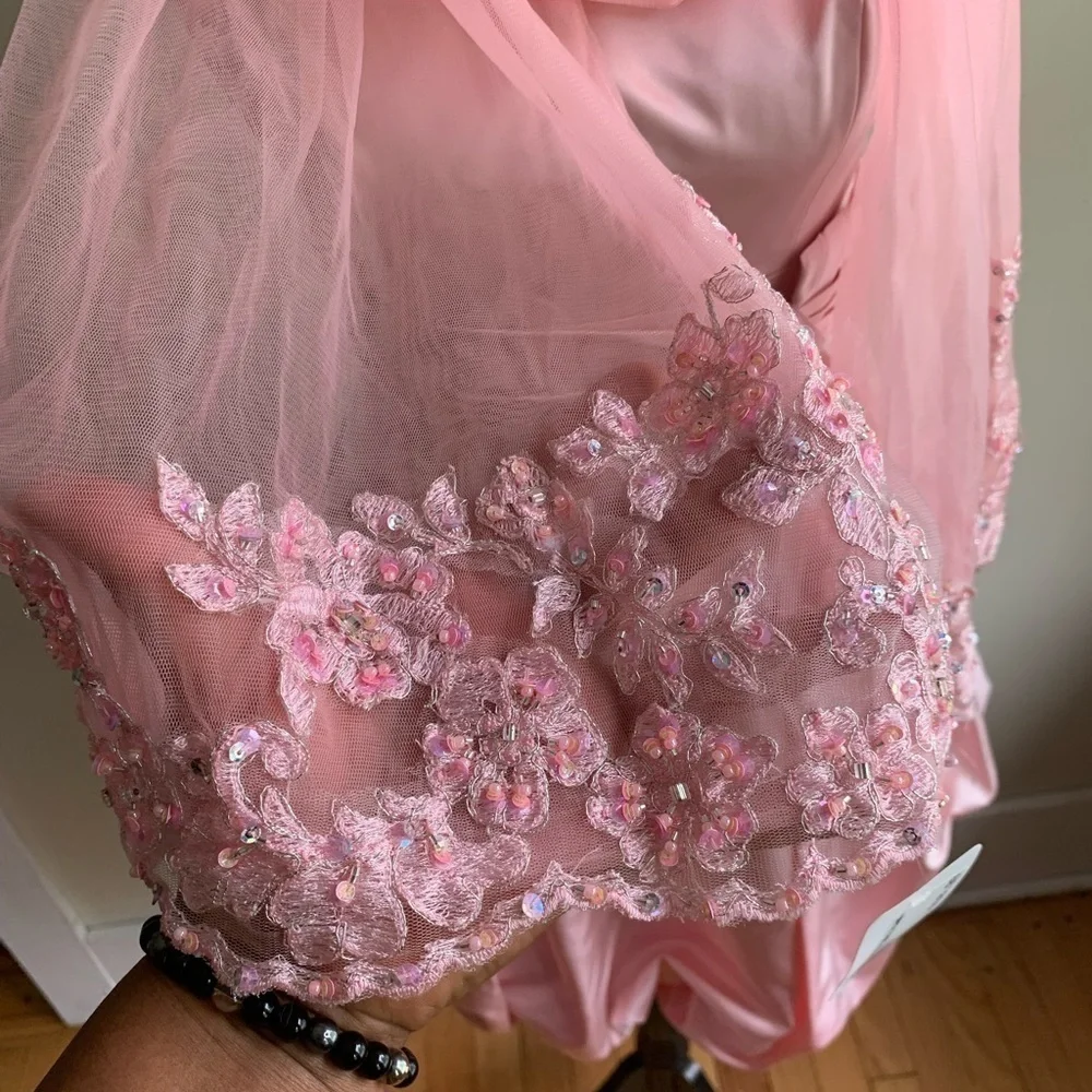 Love pink strapless dress size 6 Style A14