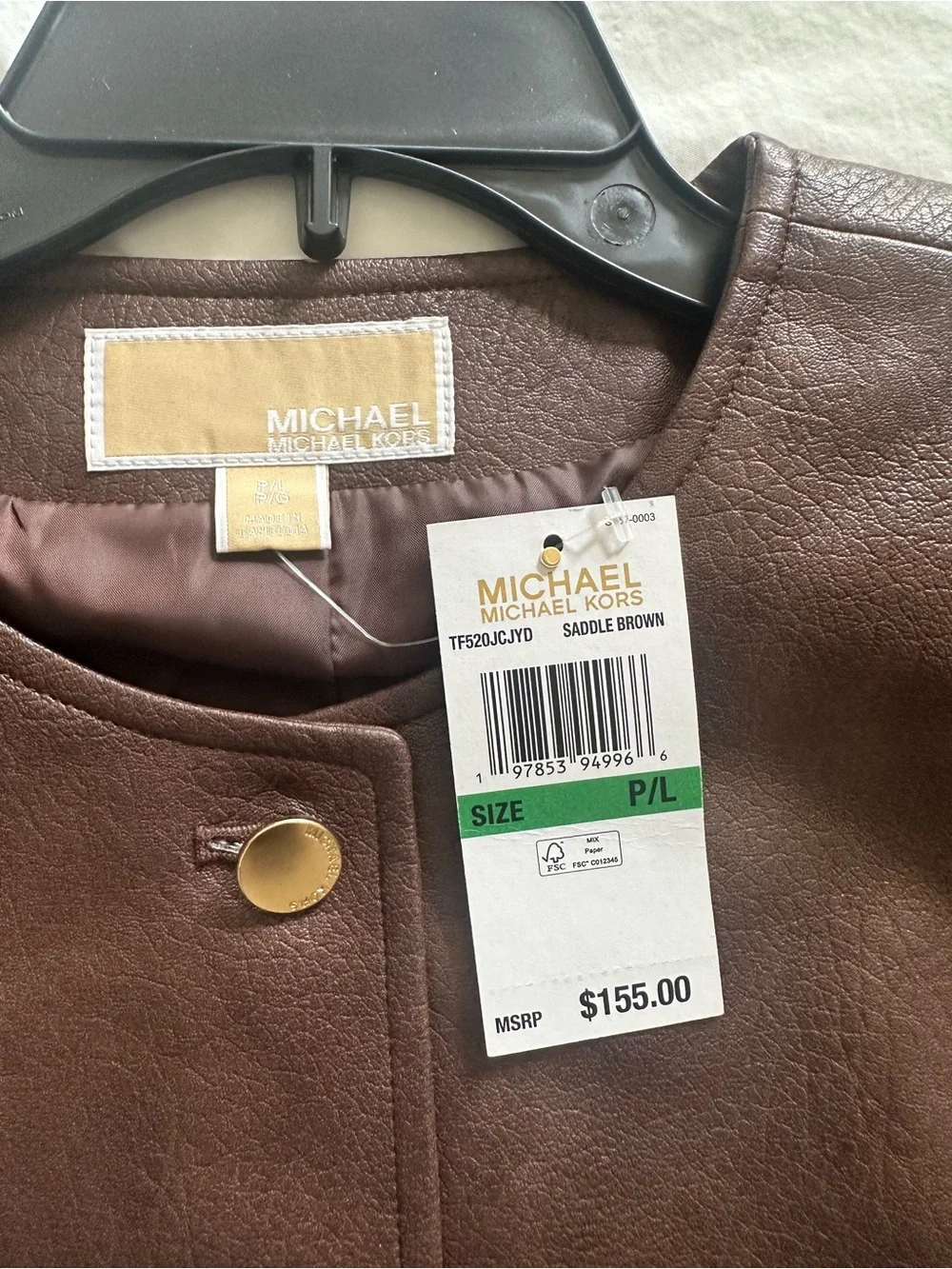Michael Kors cropped leather
