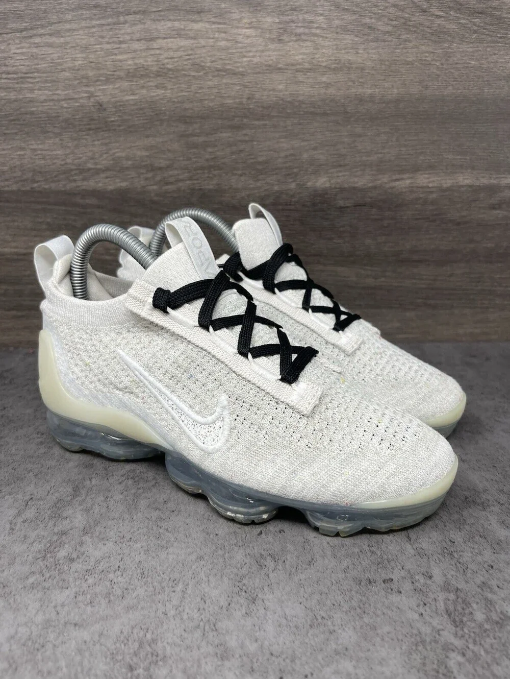 Nike Air VaporMax 2021 FK Size 6 Womens Flyknit Running Shoes White DJ9975-001