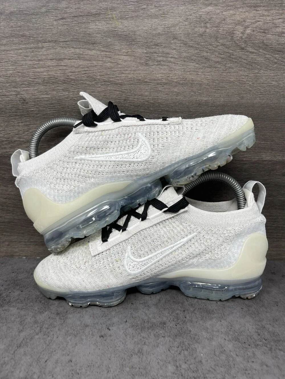 Nike Air VaporMax 2021 FK Size 6 Womens Flyknit Running Shoes White DJ9975-001