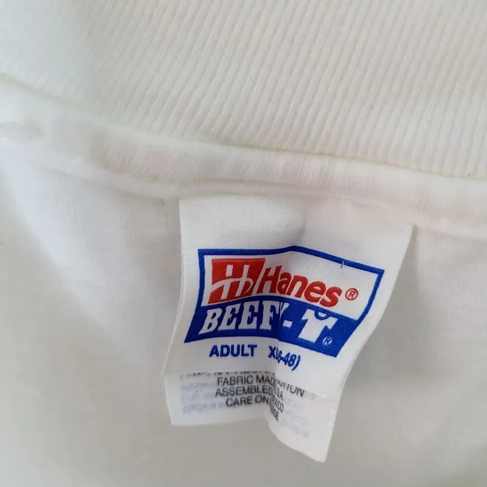 Vintage 1991 U.S.S. Arizona Pearl Harbor Memorial Puff Print T‎ Shirt Size XL