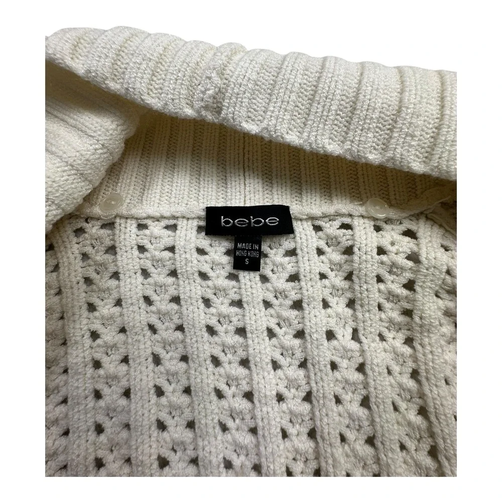 bebe cream knit
