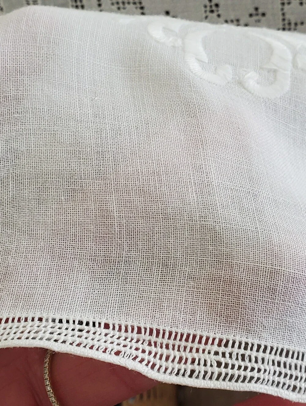 Vintage madeira linen
