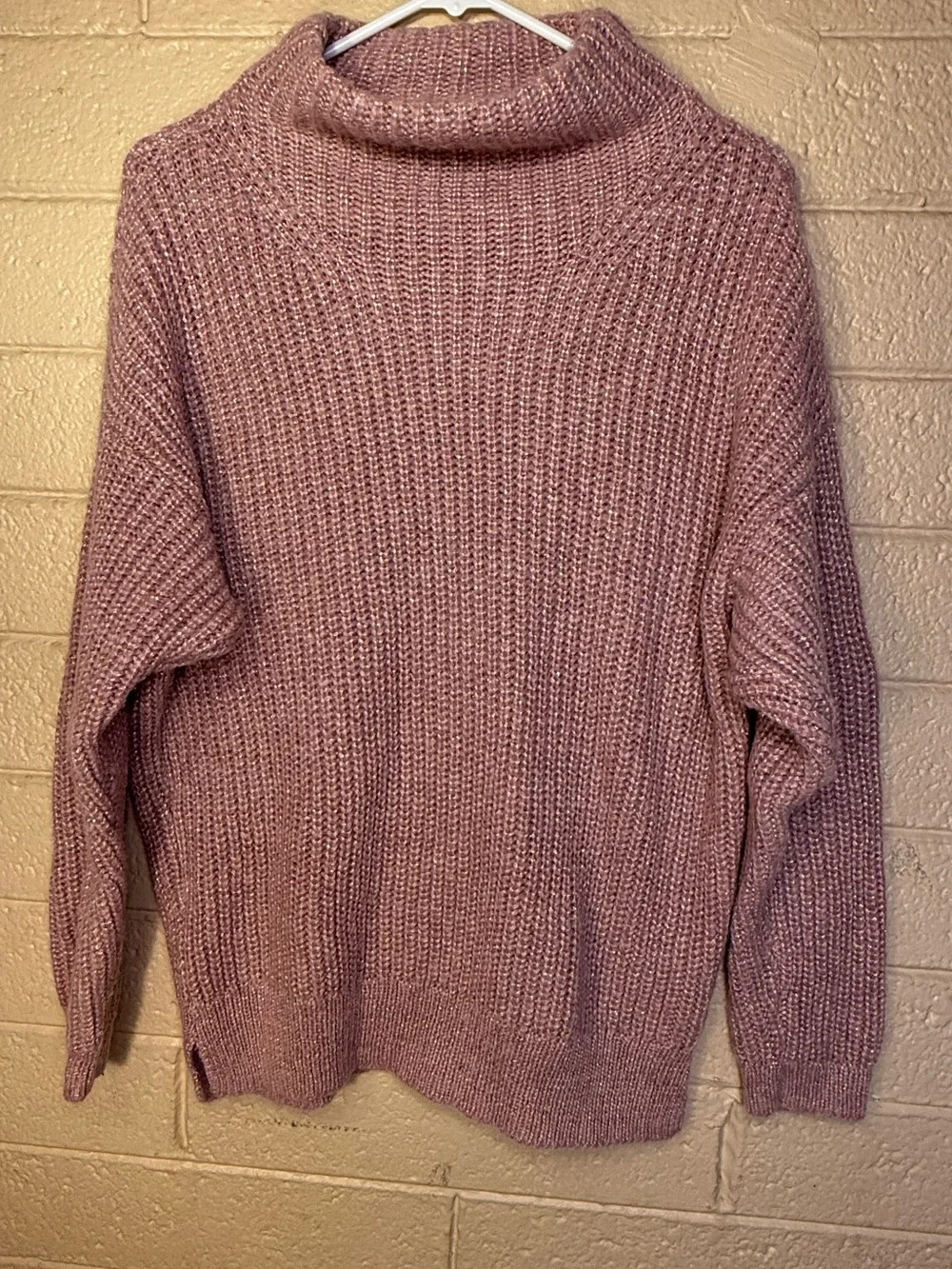Apt. 9 Chunky Turtleneck Sweater in Mauve