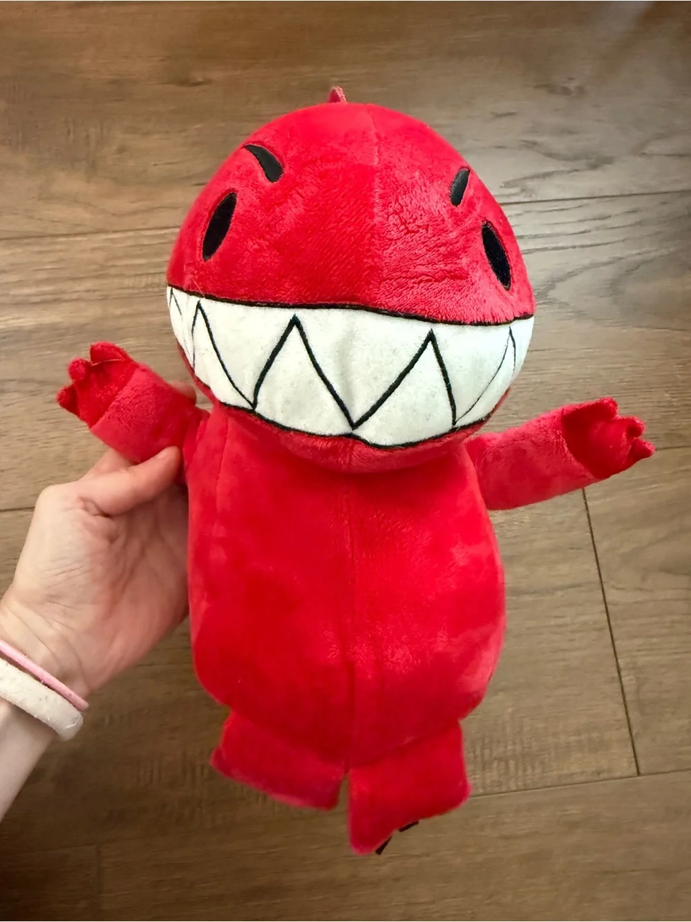 Kohls Cares Red Dinosaur vs Bedtime Big White Teeth Plush Stuffed By Bob Shea
