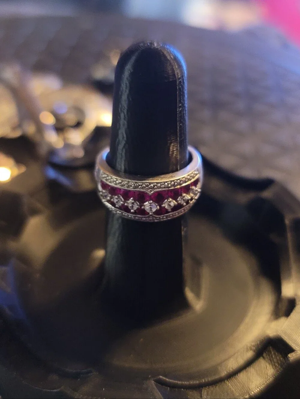 925 Sterling Silver real ruby