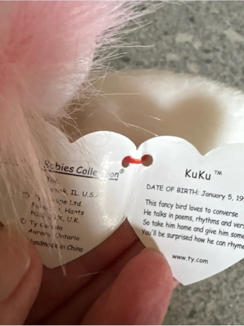 Ty soft cockatoo