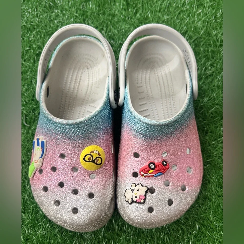 Crocs Kids Gradient Clogs with Fun Charms Size‎ J2