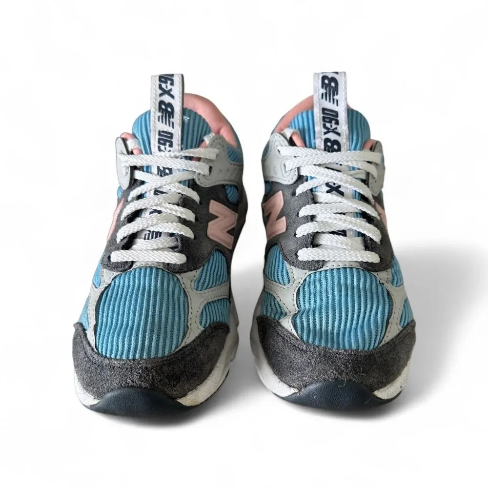 New Balance X-90 Reconstructed Summer Sky Sneakers Women's 7.5 Blue Pink