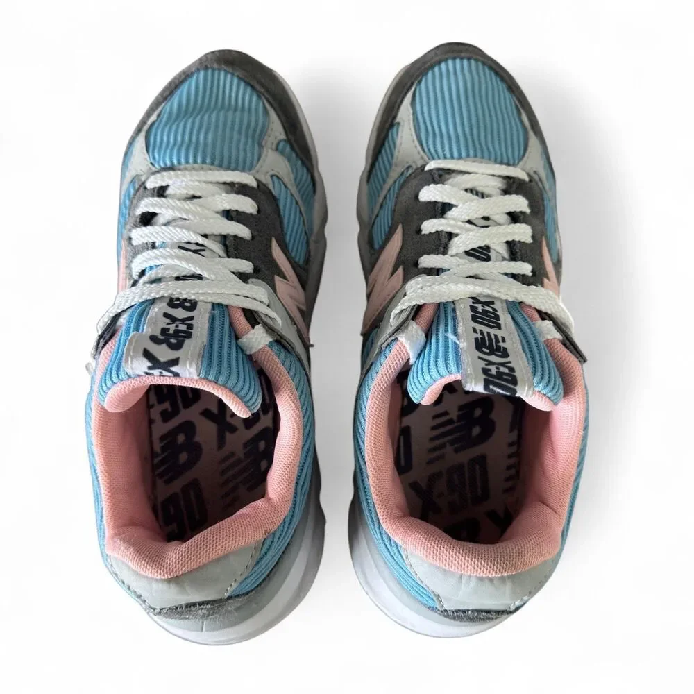 New Balance X-90 Reconstructed Summer Sky Sneakers Women's 7.5 Blue Pink