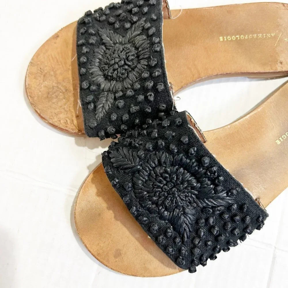 Anthropologie sandals beading