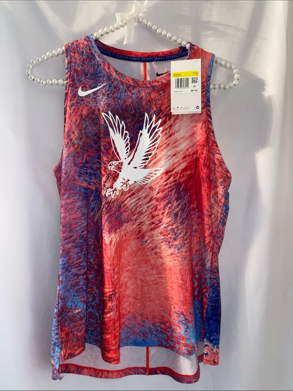 NWT Nike Team USA One Luxe Dri-FIT Tank Top Eagle Red Blue Pink S