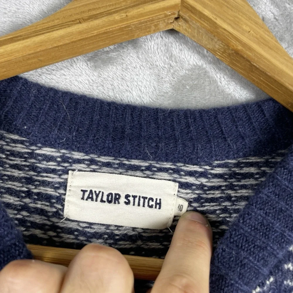 Taylor Stitch Merino Wool Cashmere Sweater Mens 40 (shrunk to mens XS) READ**