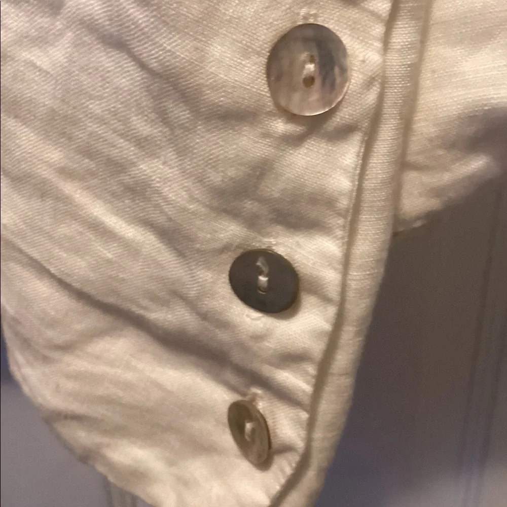 bryn walker Cream Lightweight Linen Boatneck Pullover