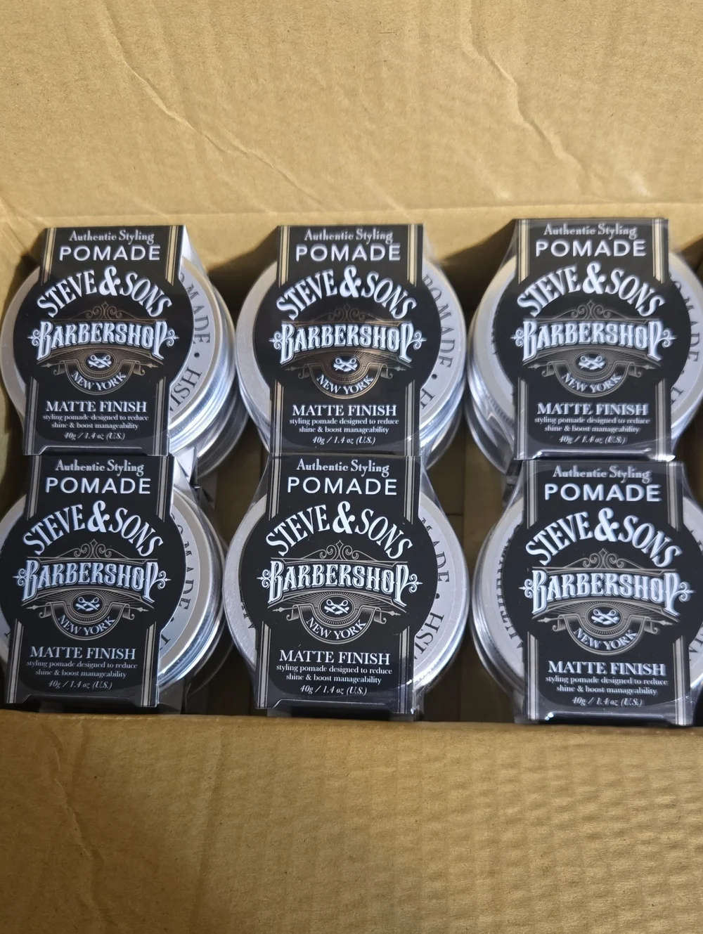 12 Steve & Sons Barbershop Styling Pomade Matte Finish