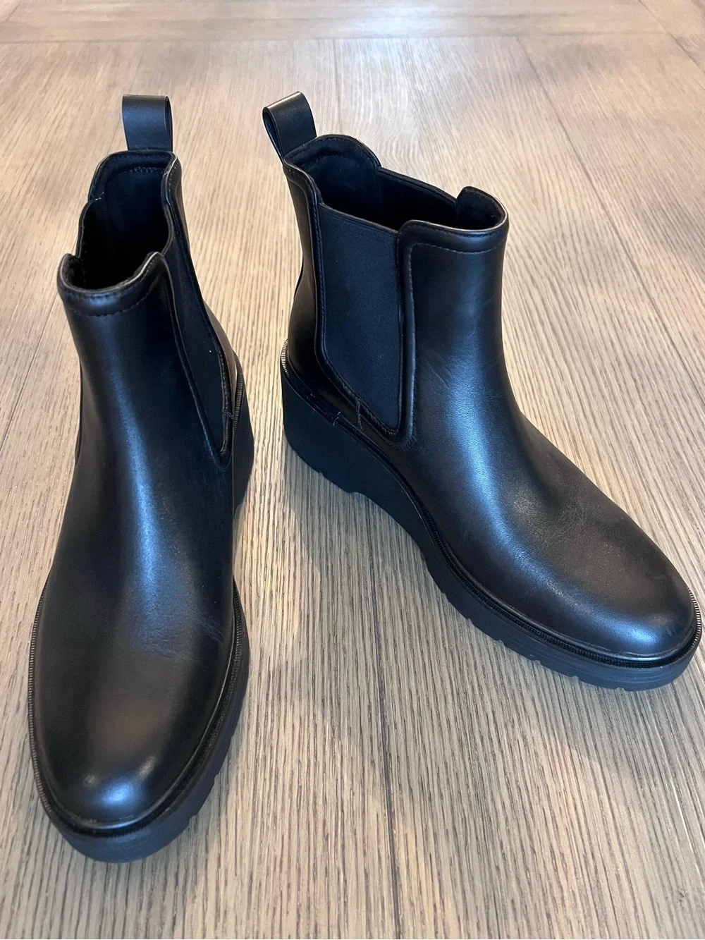 Cole Haan Zerogrand Cityquest Waterproof Leather Wedge Boots (NEW) NWOT