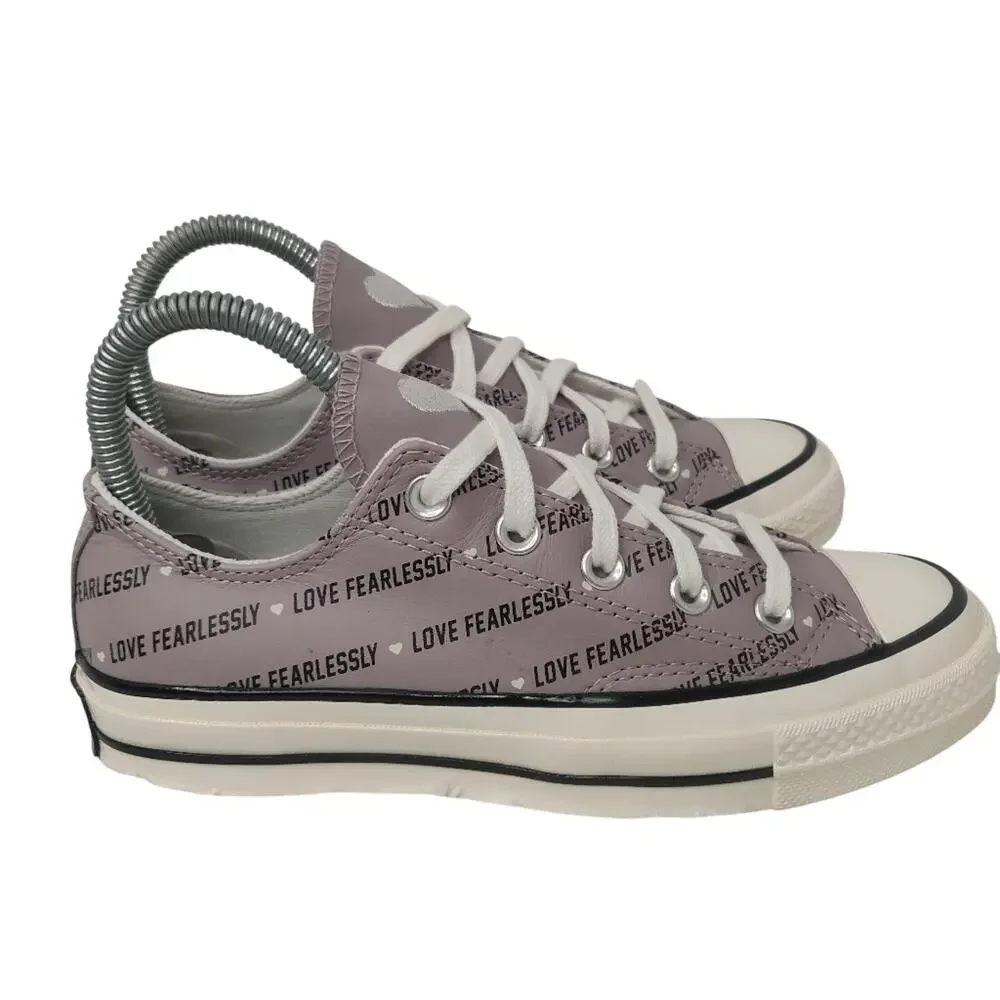 Converse purple leather