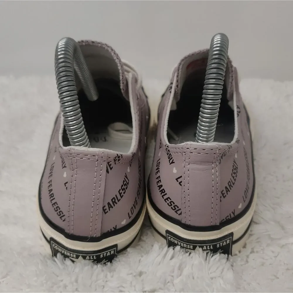 Converse purple leather