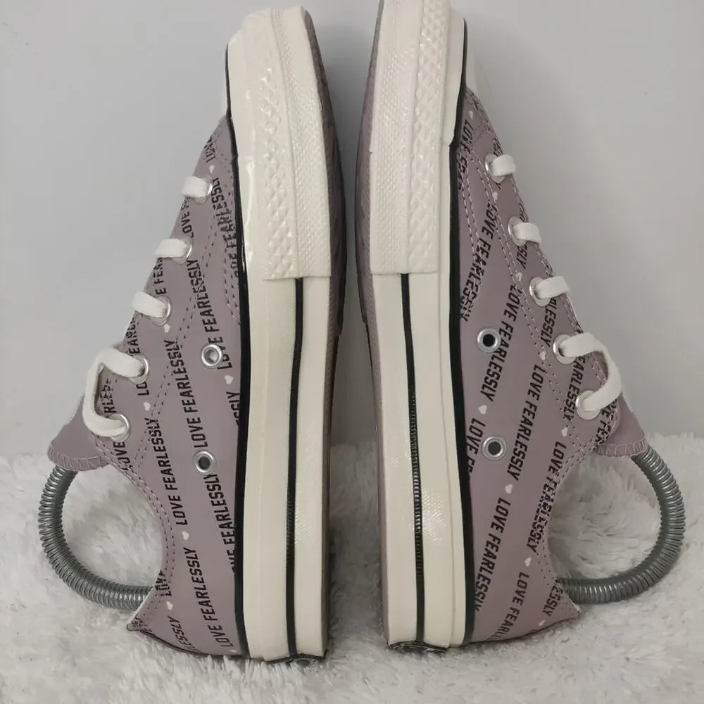 Converse purple leather