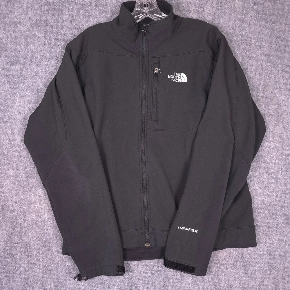 The North Face Apex Bionic Softshell Jacket Mens Small Black Windproof Outdoor