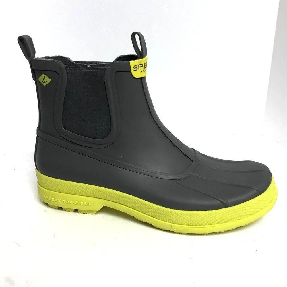 Sperry Mens Cold Bay Waterproof Boot Gray Size 10 M